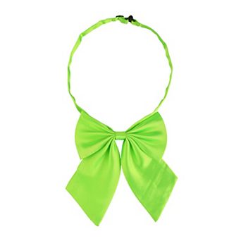 Women's Adjustable Solid Pre-Tied Bowknot Self Halter Neck Bow Tie