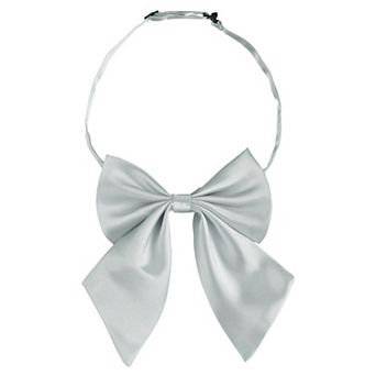 Women's Adjustable Solid Pre-Tied Bowknot Self Halter Neck Bow Tie