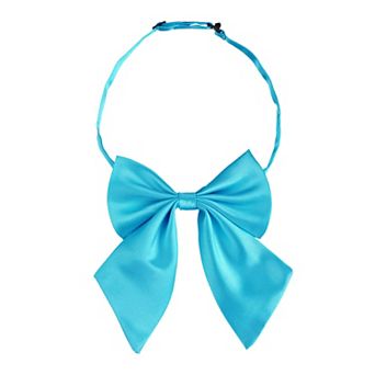 Women's Adjustable Solid Pre-Tied Bowknot Self Halter Neck Bow Tie