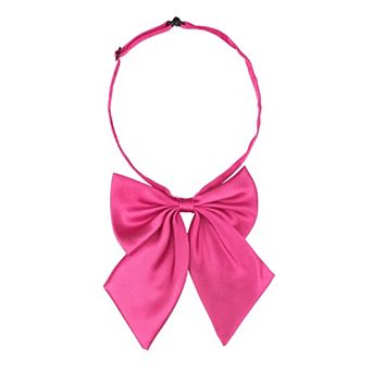 Women's Adjustable Solid Pre-Tied Bowknot Self Halter Neck Bow Tie