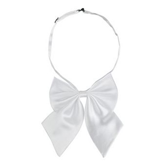 Women's Adjustable Solid Pre-Tied Bowknot Self Halter Neck Bow Tie