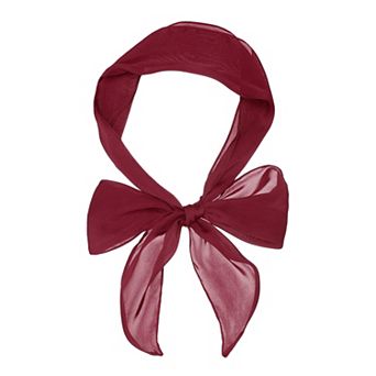 Women's Plain Pure Skinny Scarf Scarves Long Neckerchief Hair Band