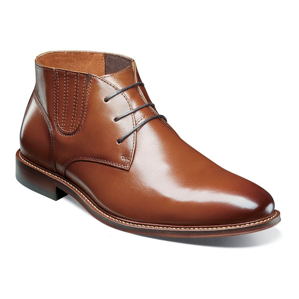 Stacy Adams Leather Boots Dark Brown 7.5 Chukka Side Zip Men Shoes Career Casual 7903890_Cognac?wid=400&hei=400  main image 3