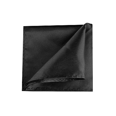 Men's Pocket Square Solid Color Handkerchiefs Self-folded