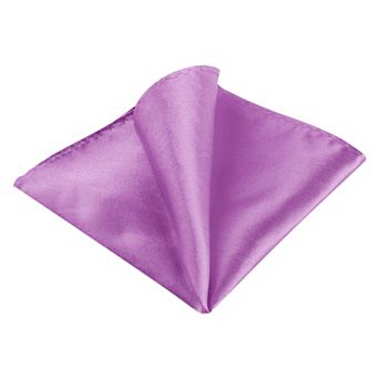 Men's Pocket Square Solid Color Handkerchiefs Self-folded