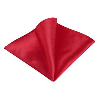 Men's Pocket Square Solid Color Handkerchiefs Self-folded
