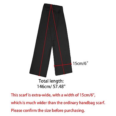 Women's Skinny Silky Solid Color Scarves Waistband Neck Wraps