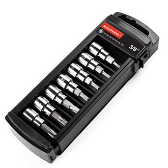 MAXPOWER 3/8 Inch Torx Bits Socket Set (T15 - T50), 7 pc