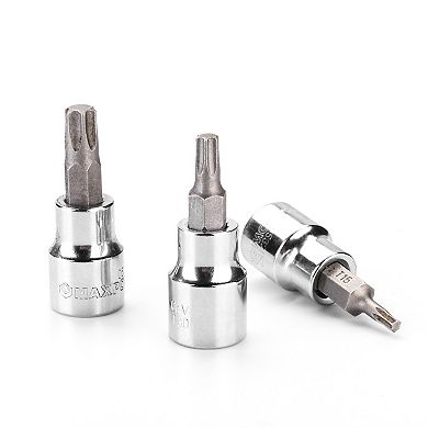 MAXPOWER 3/8 Inch Torx Bits Socket Set (T15 - T50), 7PCS