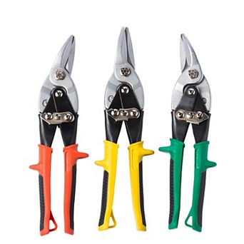 MAXPOWER Aviation Snip Set (Straight, Left, Right Cut), 10 Inch, 3 pc