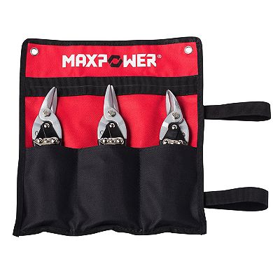 MAXPOWER Aviation Snip Set (Straight, Left, Right Cut), 10 Inch, 3PCS