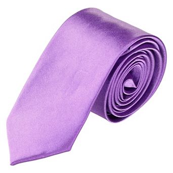 Men's Self-Tied Pure Adjustable Necktie Decor Skinny Tie