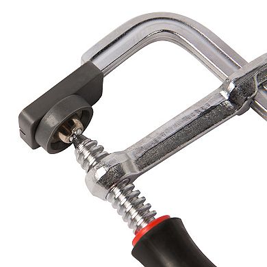 MAXPOWER F-Clamp with Swiveling Protective Pads, 12 Inch