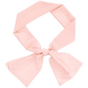 Women's Skinny Silky Solid Color Scarves Waistband Neck Wraps