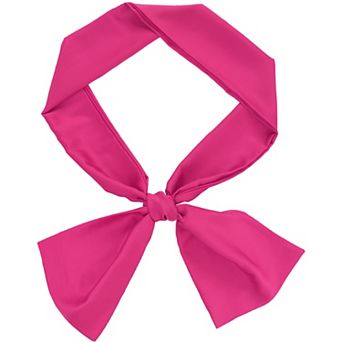 Women's Skinny Silky Solid Color Scarves Waistband Neck Wraps