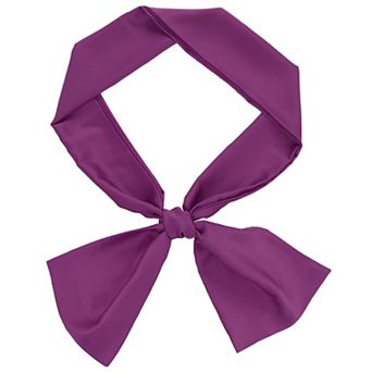 Women's Skinny Silky Solid Color Scarves Waistband Neck Wraps