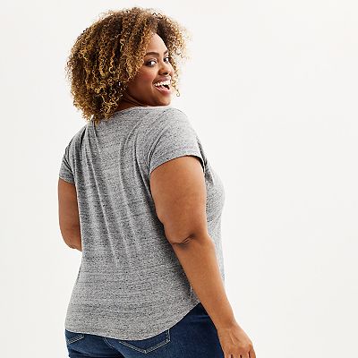 Plus Size Sonoma Goods For Life® Everyday V-Neck T-Shirt