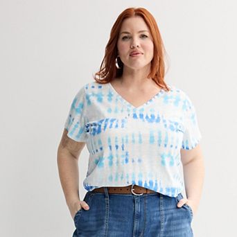 Plus Size Sonoma Goods For Life® Everyday V-Neck T-Shirt