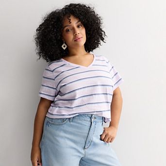 Plus Size Sonoma Goods For Life® Everyday V-Neck T-Shirt