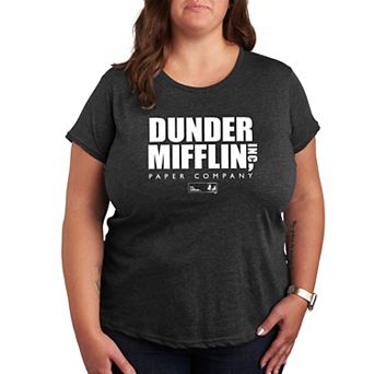 Plus Size The Office Dunder Mifflin Logo Tee