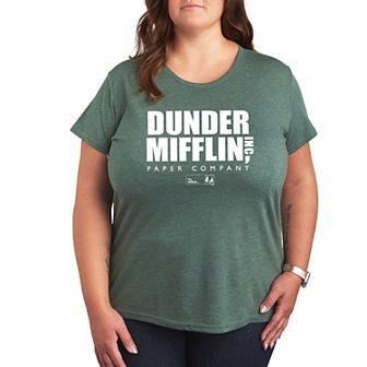Plus Size The Office Dunder Mifflin Logo Tee