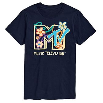 Big & Tall MTV Floral Logo Graphic Tee