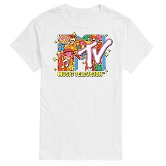 Big & Tall MTV Retro Collage Logo Graphic Tee