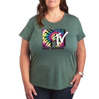 Plus Size MTV Tie Dye Logo Tee