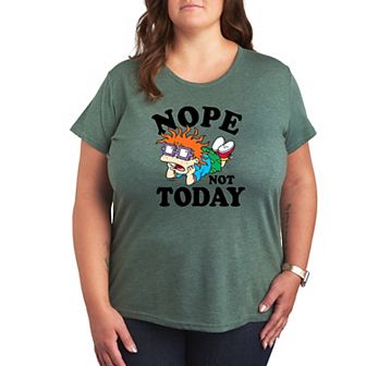 Plus Size Rugrats Chuckie Nope Not Today Tee