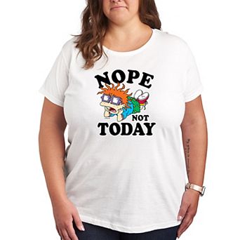Plus Size Rugrats Chuckie Nope Not Today Tee
