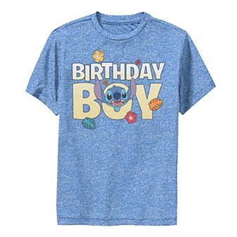 Disney's Lilo & Stitch Boys 8-20 Birthday Boy Stitch Graphic Tee
