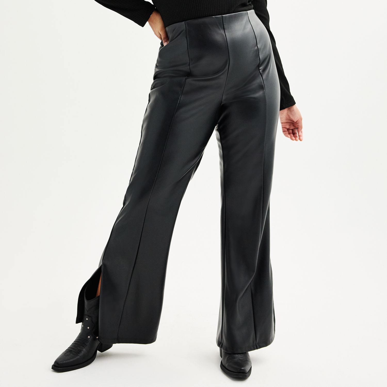 Kohl's faux clearance leather pants