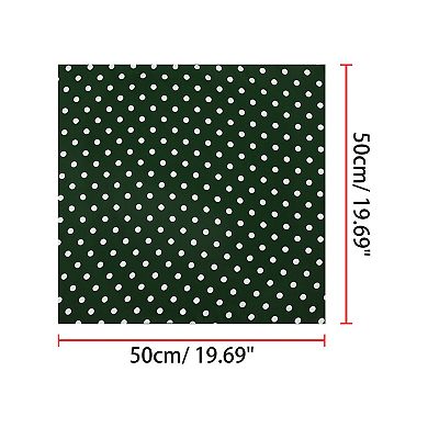 Women's Vintage Retro Polka Dots Square Scarves Kerchief