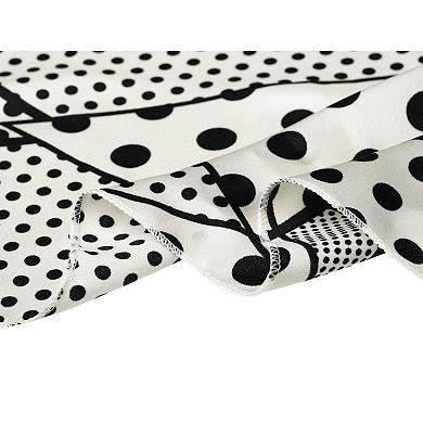 Women's Vintage Retro Polka Dots Square Scarves Kerchief
