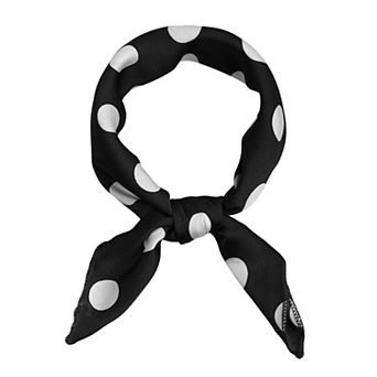 Women's Vintage Retro Polka Dots Square Scarves Kerchief