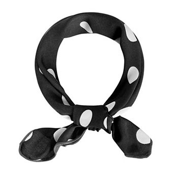 Women's Vintage Retro Polka Dots Square Scarves Kerchief