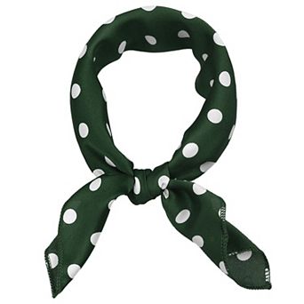 Women's Vintage Retro Polka Dots Square Scarves Kerchief