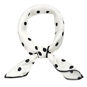 Women's Vintage Retro Polka Dots Square Scarves Kerchief