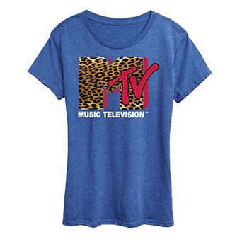 Women's MTV Leopard Logo Graphic Tee