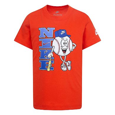 Boys 4-7 Nike Baseball Cartoon Graphic Tee