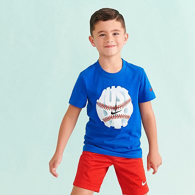 Boys 4-7 Nike "Just Do It." Baseball Short Sleeve Graphic Tee