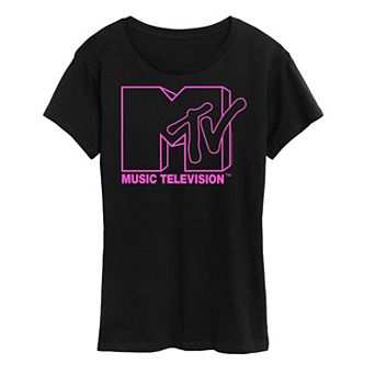 Women's MTV Pink Logo Graphic Tee