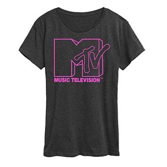 Women's MTV Pink Logo Graphic Tee
