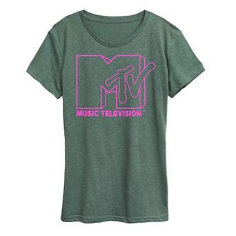 Women's MTV Pink Logo Graphic Tee