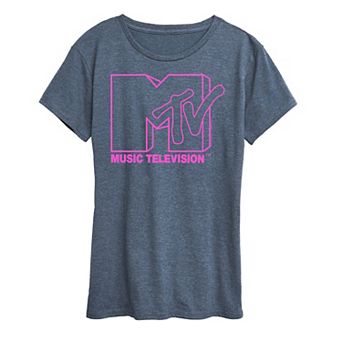 Women's MTV Pink Logo Graphic Tee