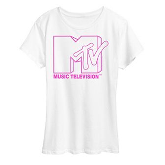 Women's MTV Pink Logo Graphic Tee