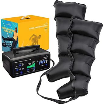 LiveFine Leg Massager, Foot & Calf Boots for Circulation and Relaxation (L)