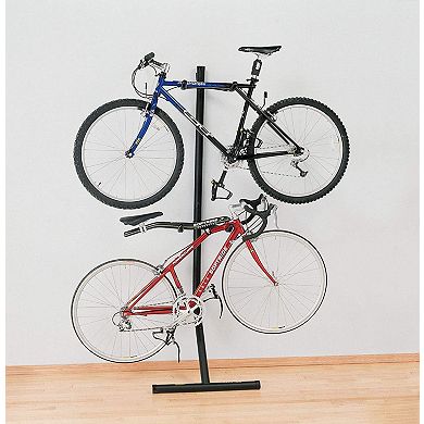 Saris Bike Bunk Bicycle Stand Storage, Indoor Bike Stand, 2 Bikes - Black