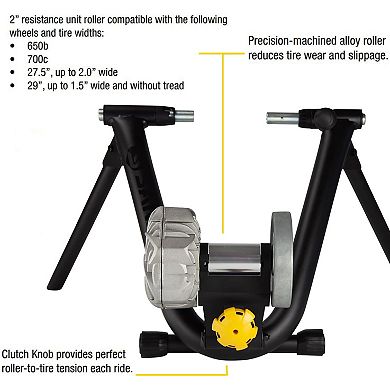 Saris Fluid2 Bike Trainer, Foldable Frame Indoor Bike Trainer