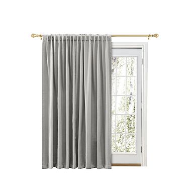Grand Pointe Rod Pocket Patio Panel W/back Tabs & Wand Curtain